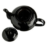 Dominion Ceramic 3 Cup Teapot with Built-in Infuser - Black