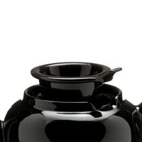 Dominion Ceramic 3 Cup Teapot with Built-in Infuser - Black