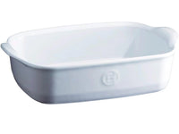 Emile Henry Rectangular Small Baking Dish -  8.8" X 5.5" - Farine/White