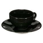 Old Amsterdam Le Palais Ceramic Tea Cup & Saucer - Black