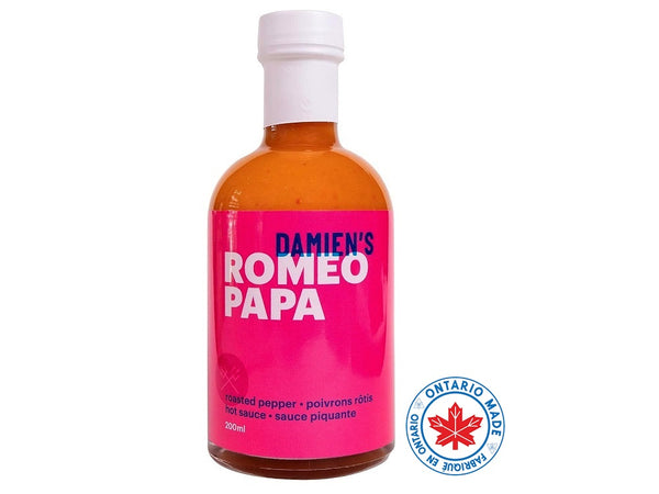 Damien's Romeo Papa Roasted Pepper Hot Sauce