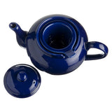 Dominion Ceramic 3 Cup Teapot with Built-in Infuser - Royal Blue